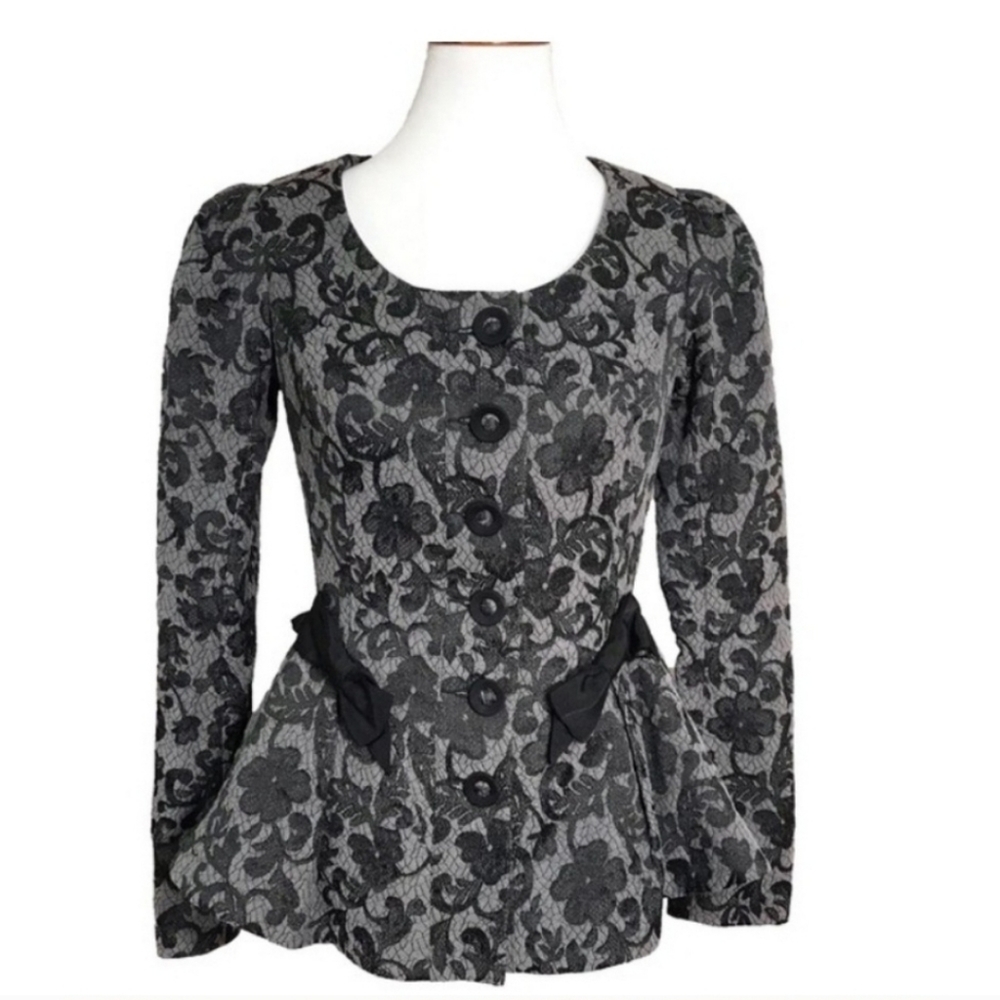 Betsey Johnson Embroidered Jacket